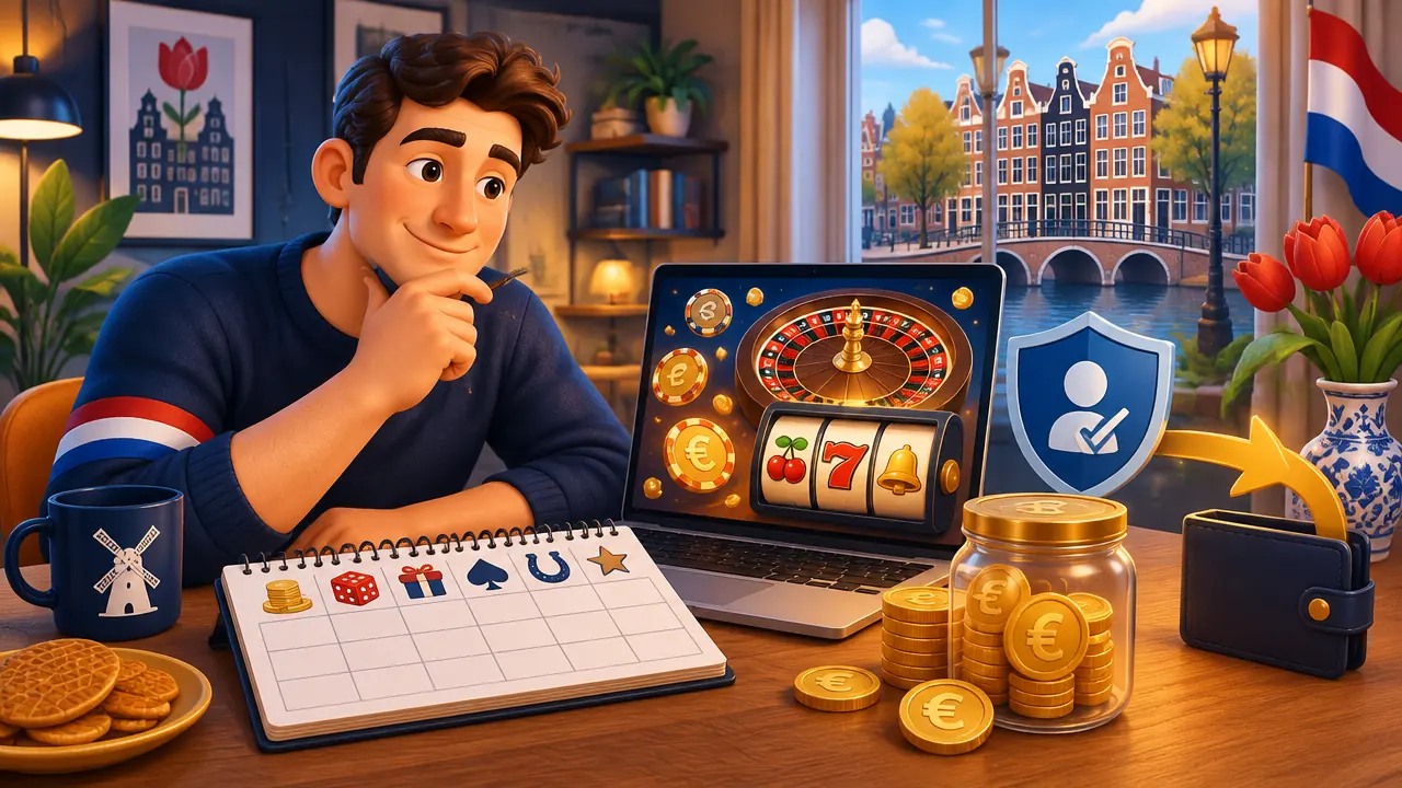 Fictieve Nederlandse speler Mark plant zijn maandbudget aan de keukentafel